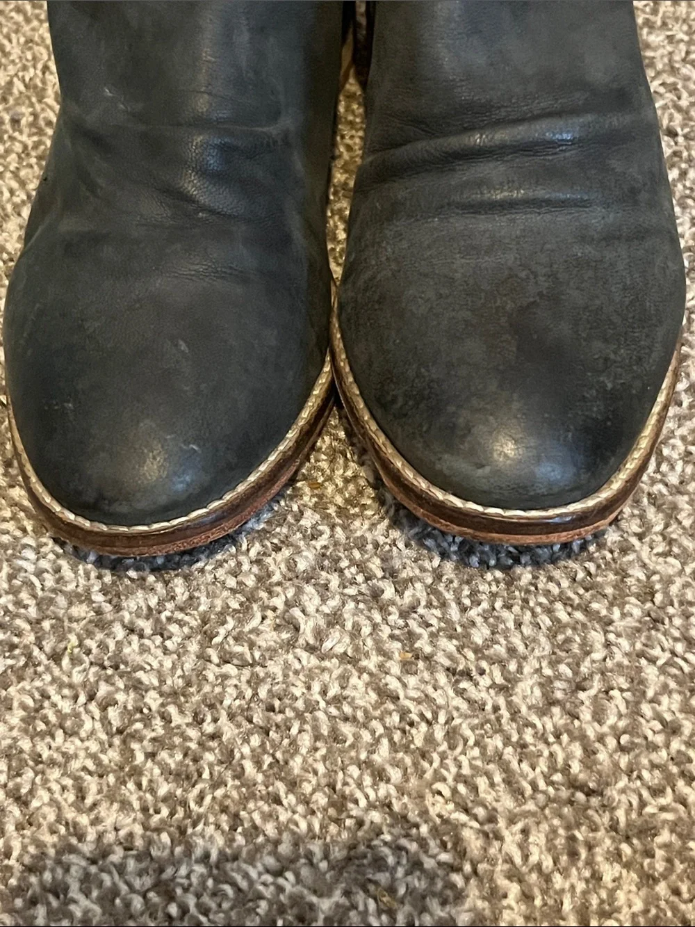 Free People Landslide Leather Braided Ankle Boots Distressed Boho SZ 36